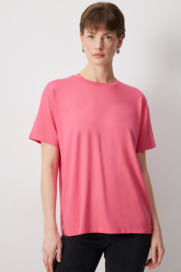 %100 PAMUKLU KISA KOL TSHIRT