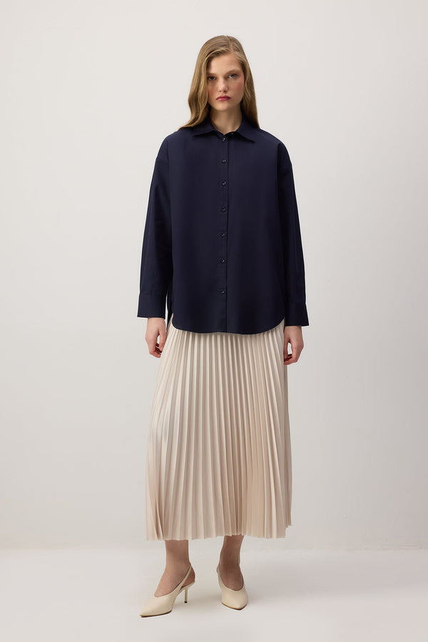 %100 PAMUKLU RELAX FİT GÖMLEK