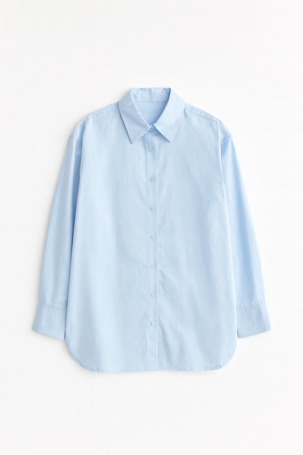 %100 PAMUKLU RELAX FİT GÖMLEK